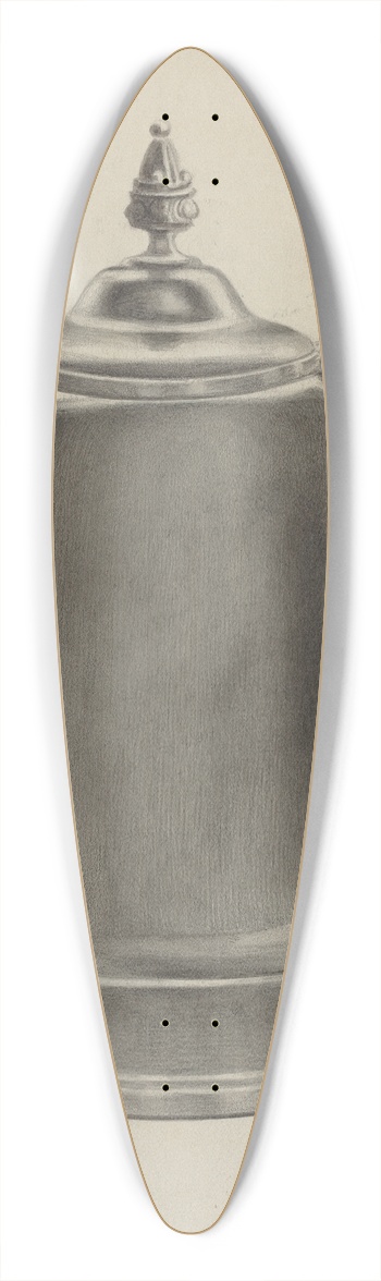 Theodore Pfitzer - Pewter Coffee Urn 39.3 inch art pintail longboard deck