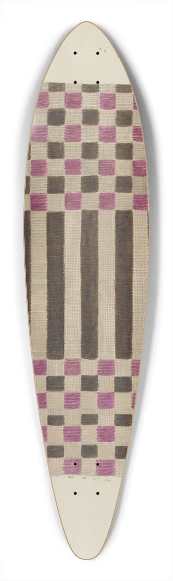 Theodore Pfitzer - Woven Coverlet 39.3 inch art pintail longboard deck