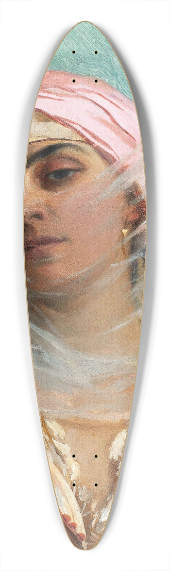 Theodoros Ralli - Jeune ottomane 39.3 inch art pintail longboard deck