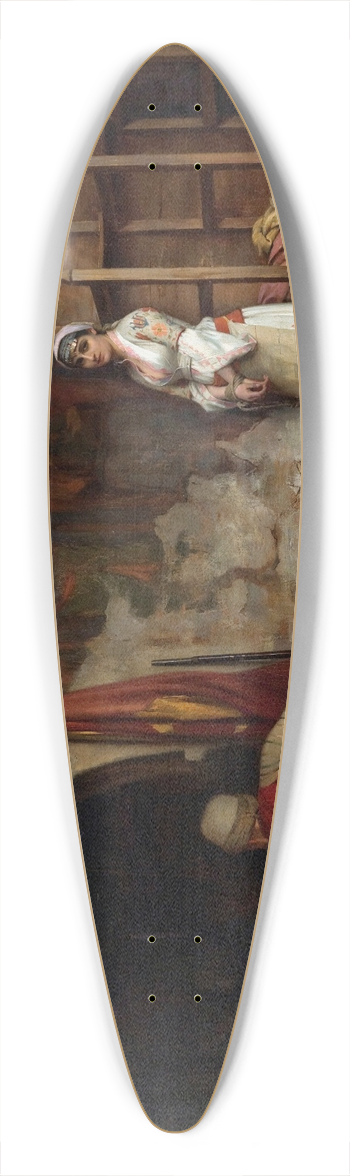 Theodoros Ralli - The Captive (Turkish Plunder) 39.3 inch art pintail longboard deck