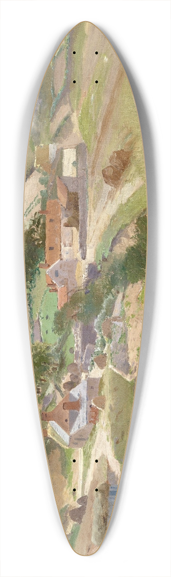 Theodor Von Hrmann - Bei Znaim 39.3 inch art pintail longboard deck