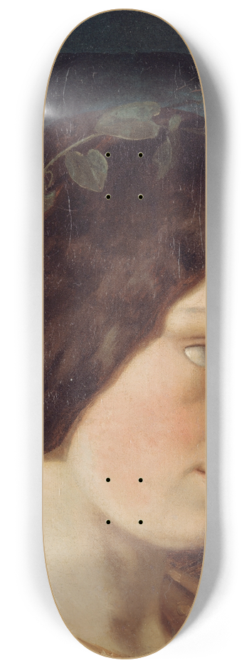 Gustave Courbet - Portrait de Zlie Courbet 8.25 inch art skate deck