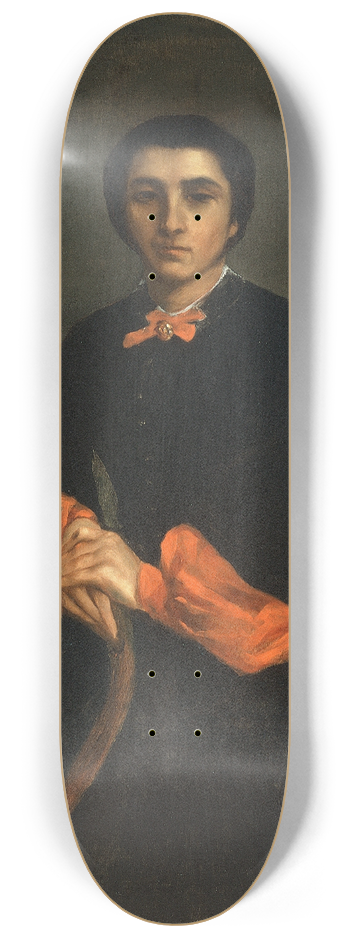 Gustave Courbet - Portrait of a Woman, Juliette Courbet 8.25 inch art skate deck