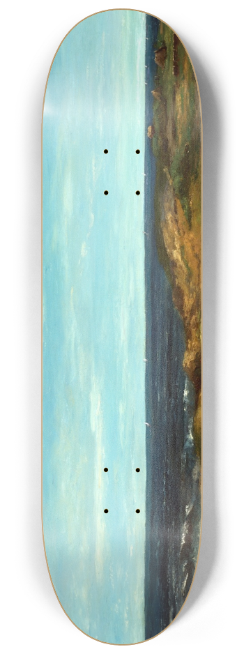 Gustave Courbet - Seascape 8.25 inch art skate deck