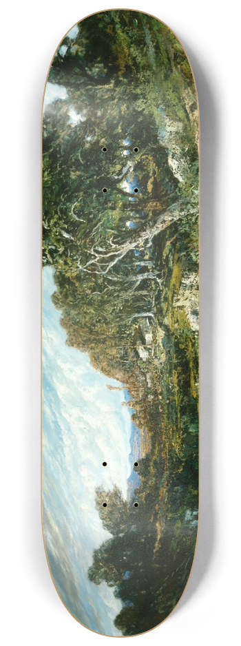 Gustave Courbet - The Gust of Wind 8.25 inch art skate deck