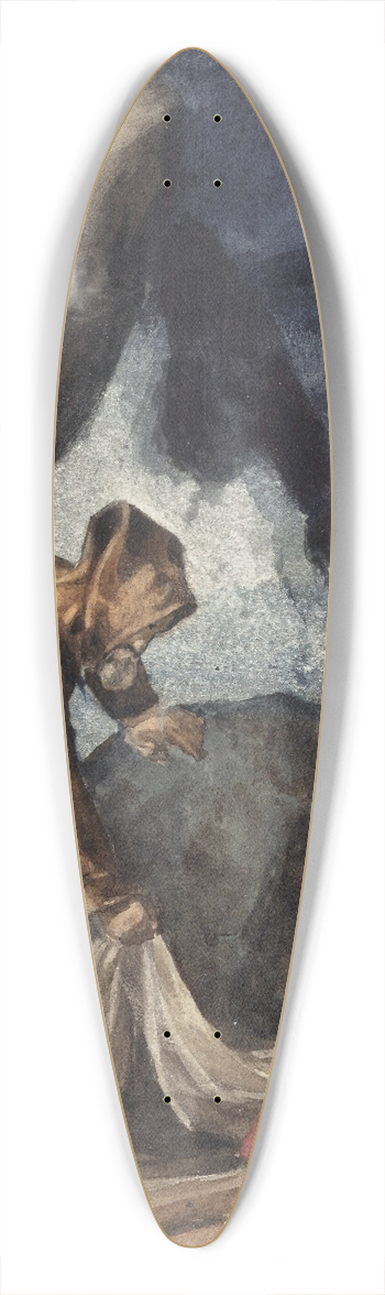 Thodore Gricault - The Tempest 39.3 inch art pintail longboard deck