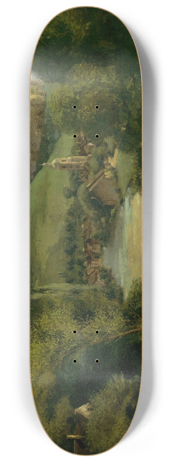 Gustave Courbet - View of Ornans 8.25 inch art skate deck