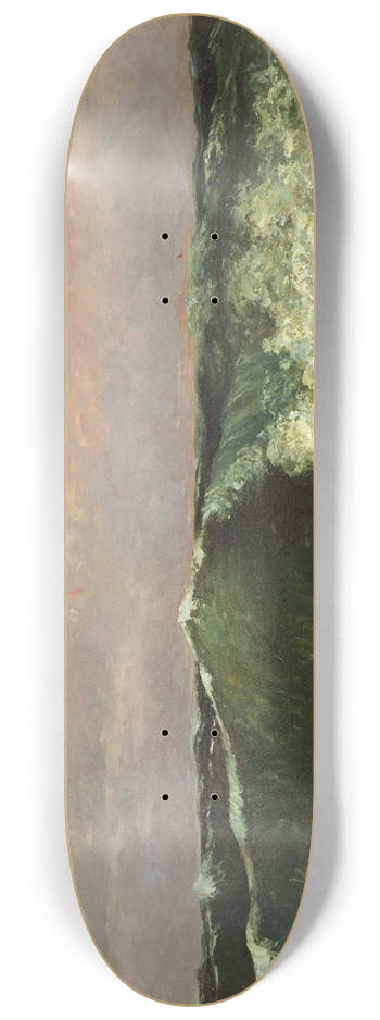 Gustave Courbet - Waves 8.25 inch art skate deck