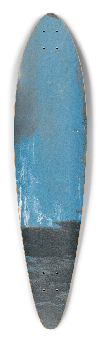Thodore Gudin - View OfConstantinople 39.3 inch art pintail longboard deck