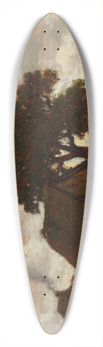 Thodore Rousseau - Chaumires Prs De Letang 39.3 inch art pintail longboard deck