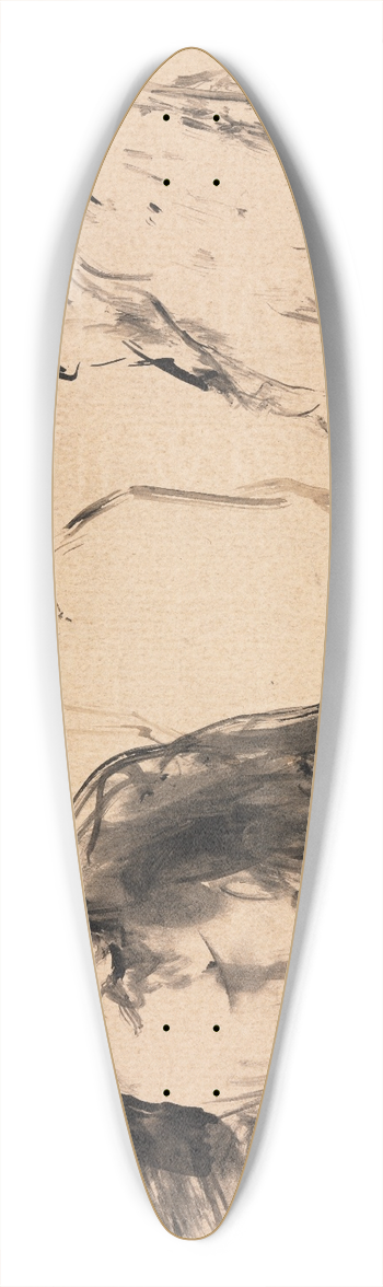 Thodule Ribot - Cats 39.3 inch art pintail longboard deck