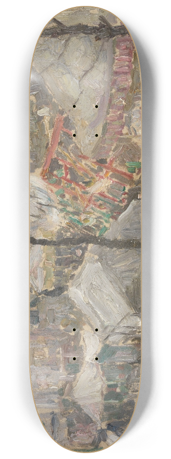 Gustave De Smet - Fair at Vrijdagmarkt in Ghent 8.25 inch art skate deck