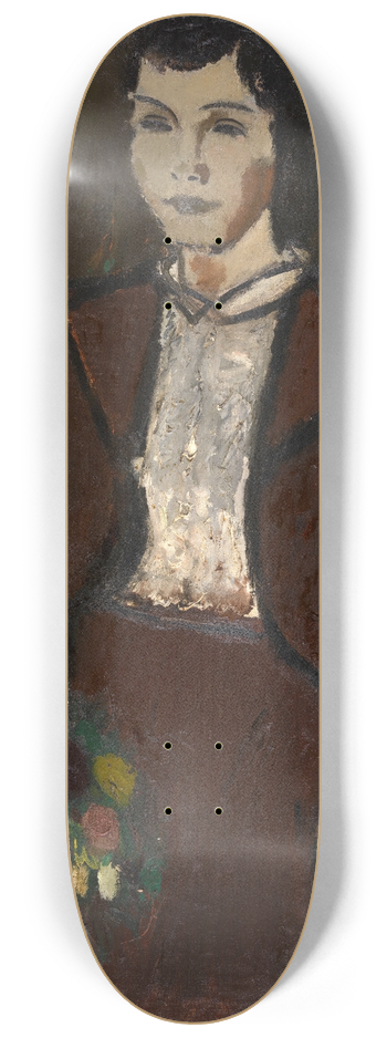 Gustave De Smet - Girl with a Bouquet 8.25 inch art skate deck