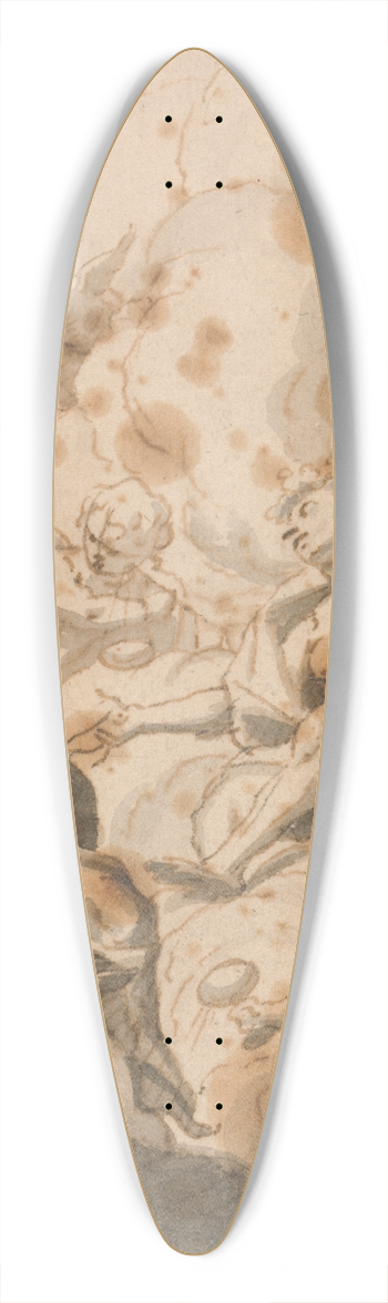 Thomas Carwitham - Design for a Ceiling Decoration 39.3 inch art pintail longboard deck