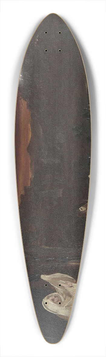 Thomas Cole - Dead Rising from Tombs 39.3 inch art pintail longboard deck