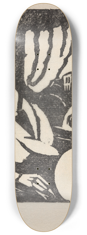 Gustave De Smet - Seated Woman at the Window 8.25 inch art skate deck
