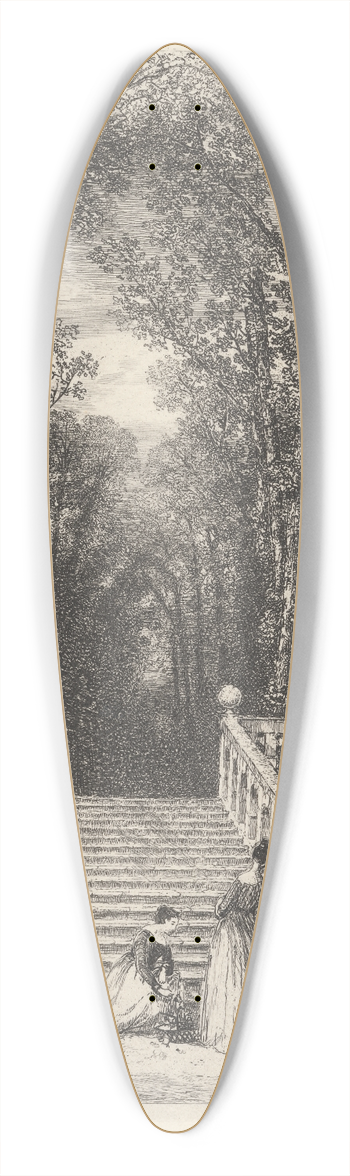 Thomas Creswick - The Terrace 39.3 inch art pintail longboard deck
