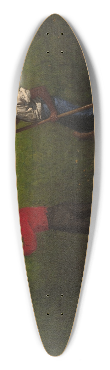 Thomas Eakins - Rail Shooting on theDelaware 39.3 inch art pintail longboard deck