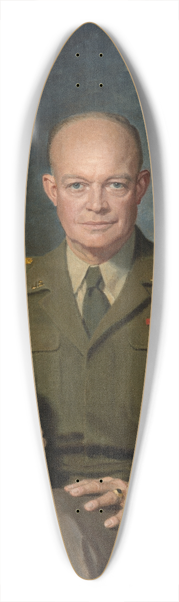 Thomas Edgar Stephens - Dwight D. Eisenhower 39.3 inch art pintail longboard deck