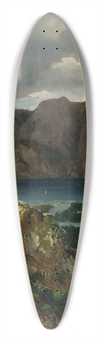 Thomas Ender - Blick auf den Gardasee 39.3 inch art pintail longboard deck