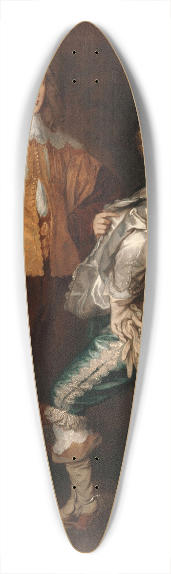 Thomas Gainsborough - Lords John and Bernard Stuart 39.3 inch art pintail longboard deck
