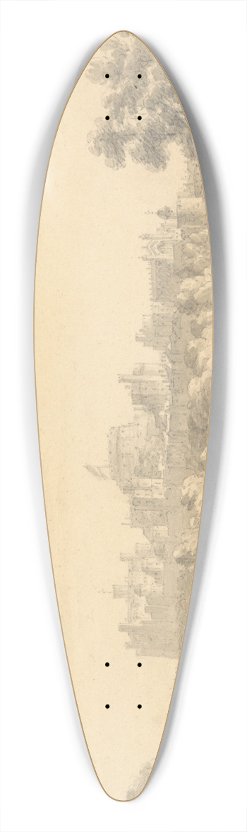 Thomas Hearne - Windsor Castle 39.3 inch art pintail longboard deck