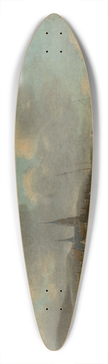 Thomas Heeremans - Coast in Scheveningen 39.3 inch art pintail longboard deck
