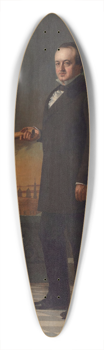 Thomas Hicks - James A. Van Dyke 39.3 inch art pintail longboard deck