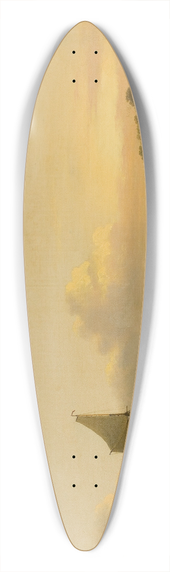 Thomas Luny - Along the Waters Edge 39.3 inch art pintail longboard deck