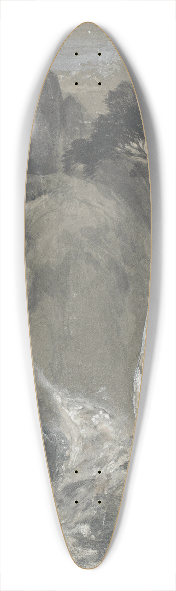 Thomas Moran - Half Dome, Yosemite 39.3 inch art pintail longboard deck