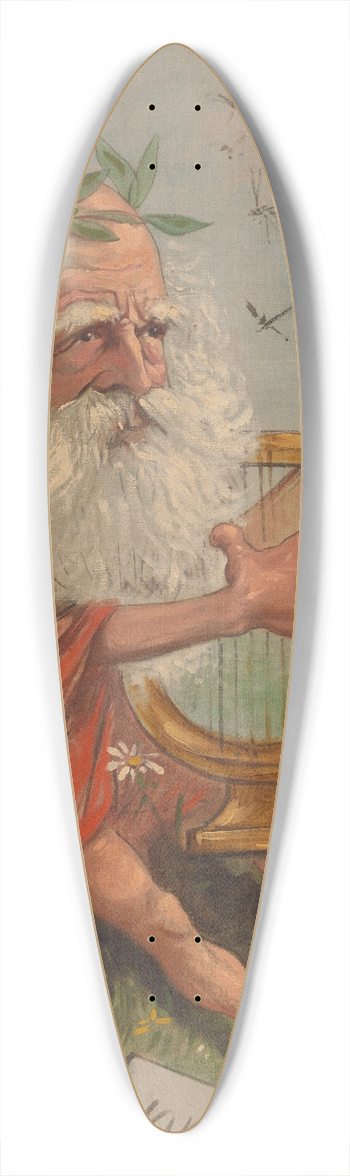 Thomas Nast - William Cullen Bryant 39.3 inch art pintail longboard deck