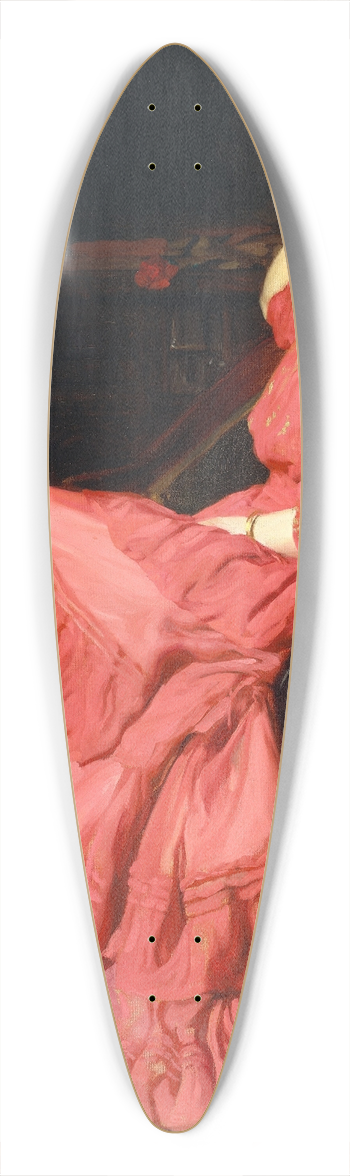 Thomas Pollock Anshutz - A Rose 39.3 inch art pintail longboard deck