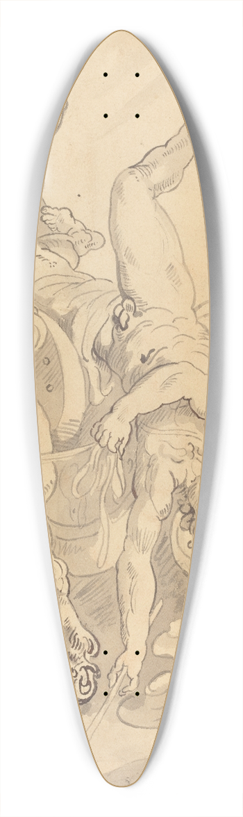 Thomas Rowlandson - The Fall of Phaeton 39.3 inch art pintail longboard deck
