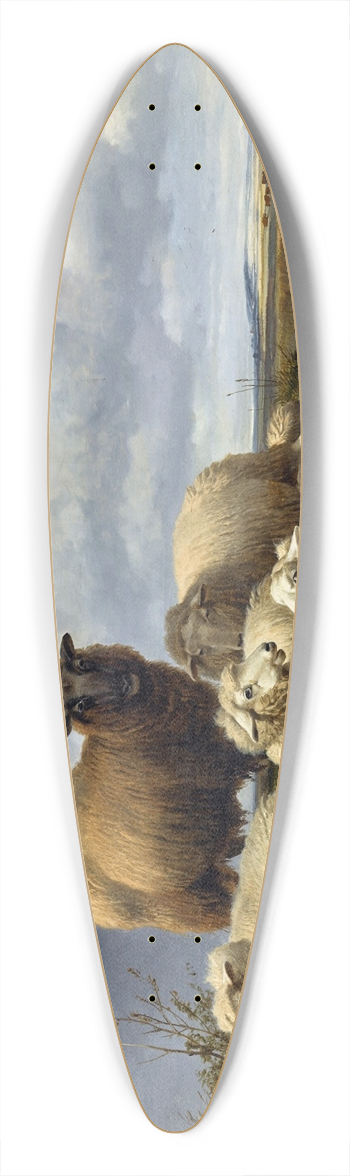 Thomas Sidney Cooper - The gathering storm canterbury meadows 39.3 inch art pintail longboard deck