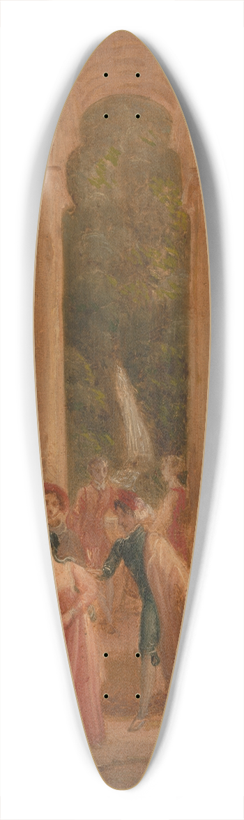 Thomas Stothard - The Dance 39.3 inch art pintail longboard deck