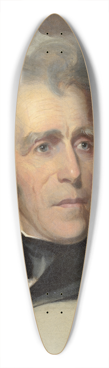 Thomas Sully - Andrew Jackson 39.3 inch art pintail longboard deck