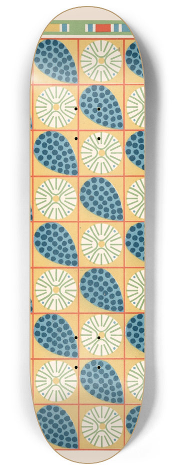 Gustave Jquier - 45. Plafond du Tombeau de Nesi-pa Noferher (n 68) 8.25 inch art skate deck
