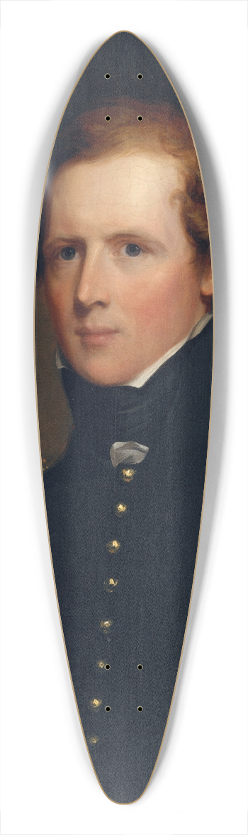 Thomas Sully - Major John Biddle 39.3 inch art pintail longboard deck