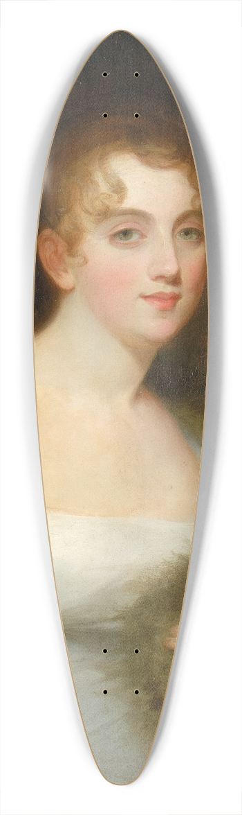 Thomas Sully - Mary Abigail Willing Coale 39.3 inch art pintail longboard deck