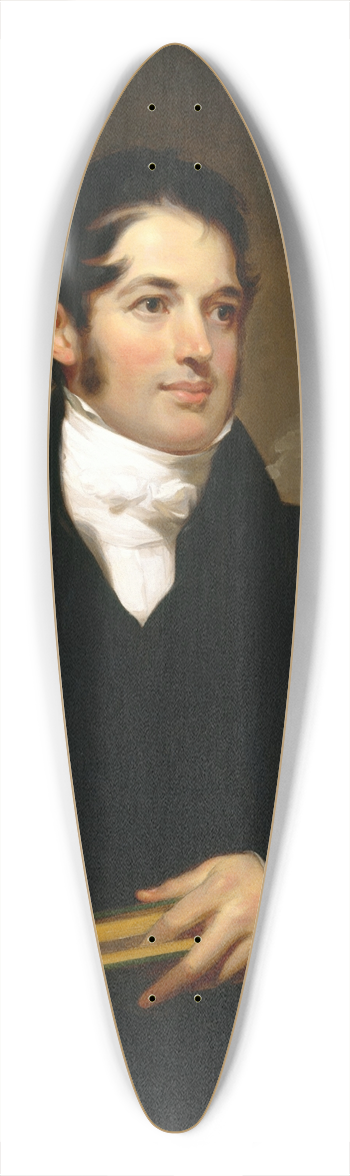 Thomas Sully - Portrait of James Cornell Biddle (17951838) 39.3 inch art pintail longboard deck
