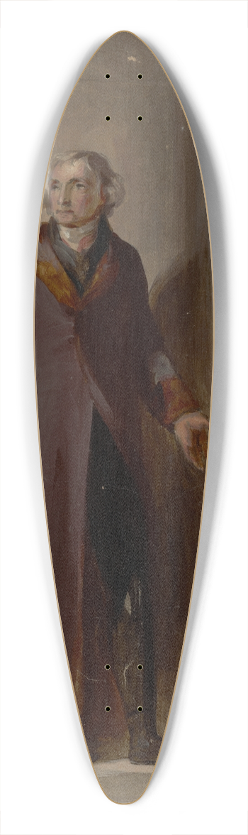 Thomas Sully - Thomas Jefferson 39.3 inch art pintail longboard deck