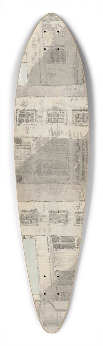 Thomas Theodosius Forrest - Old Somerset House 39.3 inch art pintail longboard deck
