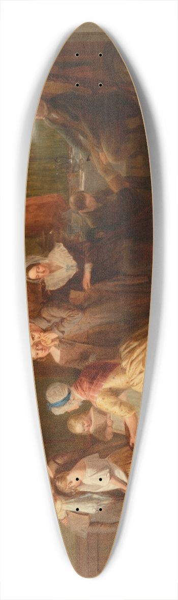 Thomas Webster - Going to school 39.3 inch art pintail longboard deck