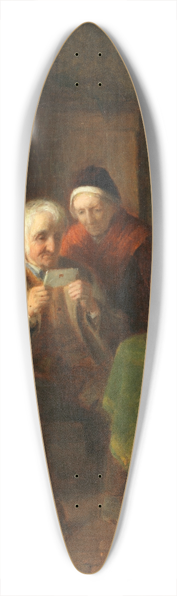 Thomas Webster - The letter 39.3 inch art pintail longboard deck