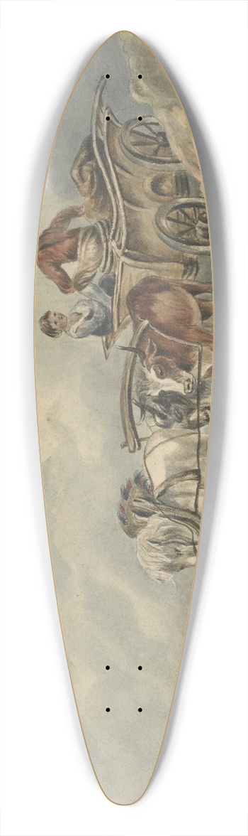 Thomas Webster - The wagon 39.3 inch art pintail longboard deck