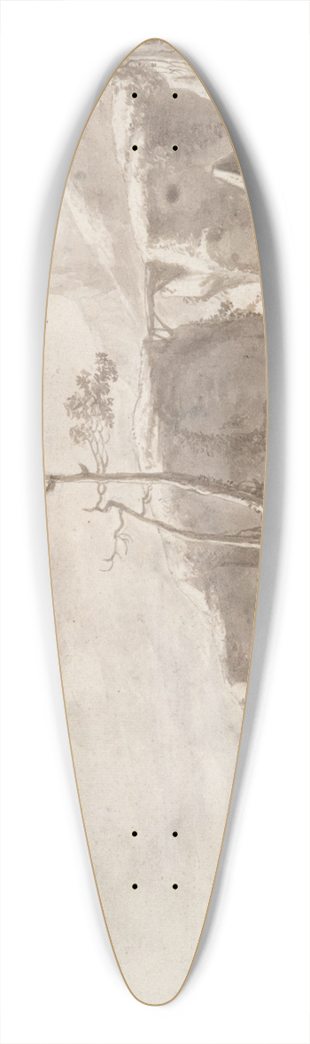 Thomas Wijck - Rocky Landscape with aStream 39.3 inch art pintail longboard deck