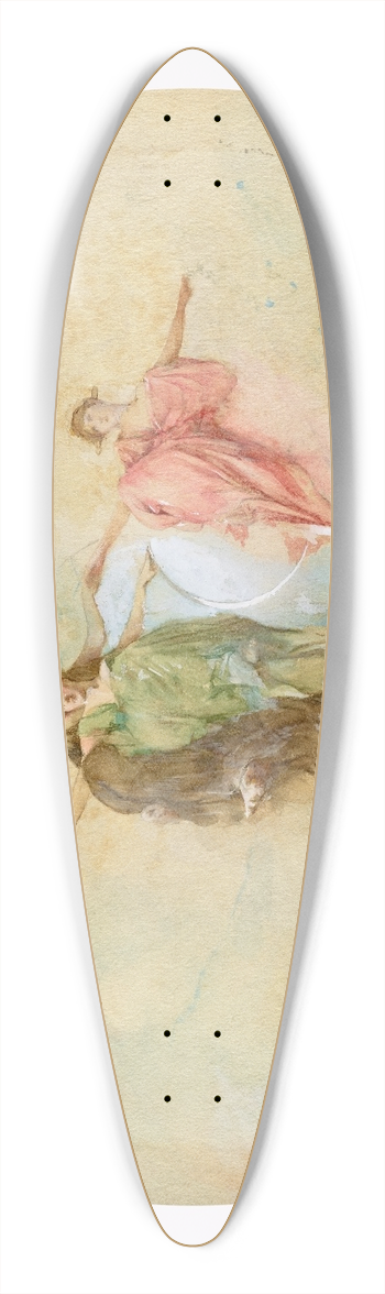 Thomas Wilmer Dewing - Dawn 39.3 inch art pintail longboard deck