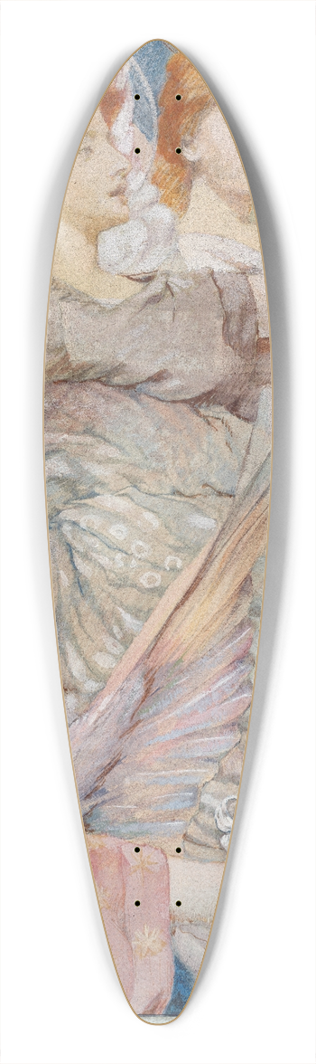 Thomas Wilmer Dewing - Gloria 39.3 inch art pintail longboard deck