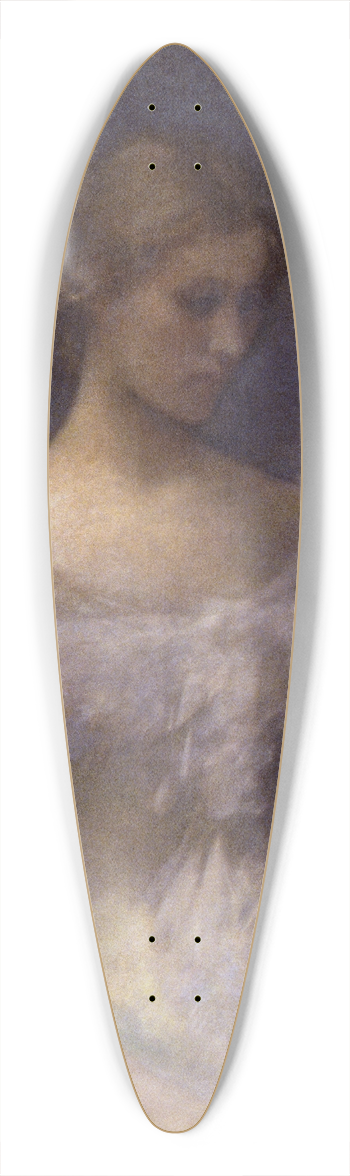 Thomas Wilmer Dewing - Young Girl Seated 39.3 inch art pintail longboard deck