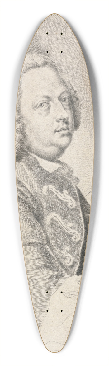 Thomas Worlidge - Self-portrait 39.3 inch art pintail longboard deck